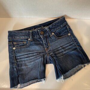 AE American Eagle Outfitters Stretch Jean Denim Shorts Size 00